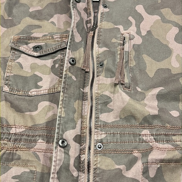 ANTHROPOLOGIE MARRAKESH Boho Blush Camo Cotton Anorak Urban-Chic Jacket SZ M - Picture 12 of 16